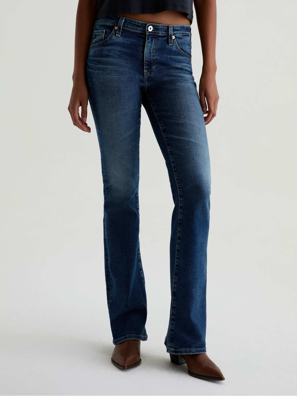 AG Adriano Goldschmied Women's The Angel Low Rise Boot Cut Havan Jeans Size 25r